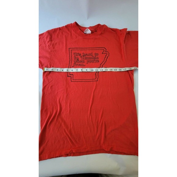 VINTAGE 80s Arkansas Graphic T-Shirt VTG - Picture 5 of 9